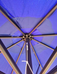Blue Garden Parasol Patio Umbrella, Blue Garden Umbrella Be Furniture - thumbnail 5