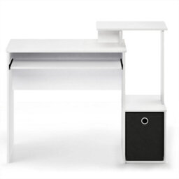 Desk, Gaming Desk, Computer Desk, Office Desk, White - thumbnail 3