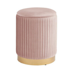 Pleated Storage Stool Blush Pink - thumbnail 1