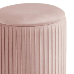 Pleated Storage Stool Blush Pink - thumbnail 5
