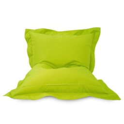 rucomfy Beanbags Rucomfy Adults Squarbie Bean Bag - Indoor Or Outdoor Bean Bag Lounger Chair Olive Striped Print - thumbnail 4