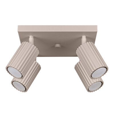 Luminosa Lighting Luminosa Karbon Ceiling Spotlight Clusters Taupe 4X Gu10 - image 1