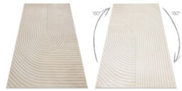 RugsX Carpet Balance 1921 Taupe - Geometric, Structural, Glamour 160X220 Cm - thumbnail 3