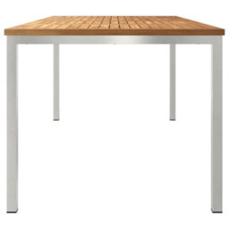 Berkfield Outdoor Dining Table Brown 180 X 90 X 75 Cm Solid Teak Wood - thumbnail 6