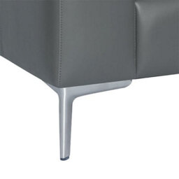Furniture in Fashion Baltic Faux Leather 2 Seater Sofa In Dark Grey - thumbnail 8
