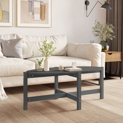 Walplus Coffee Table Grey 118X63X45 Cm Solid Wood Pine - image 1