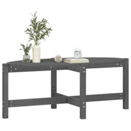 Walplus Coffee Table Grey 118X63X45 Cm Solid Wood Pine - thumbnail 4