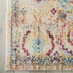 Multi Luxurious Traditional Persian Easy To Clean Floral Graphics Rug For Dining Room -71 X 230Cm (Runner) - thumbnail 2