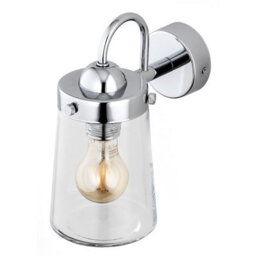 Luminosa Lighting Luminosa Pasadena Outdoor Wall Lantern Transparent, Chrome Ip44 - thumbnail 3