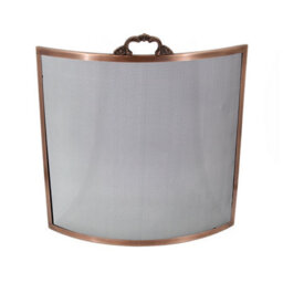 Slemcka Traditional Antique Copper Effect Metal Fire Screen (W)0.61M
