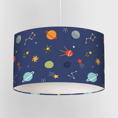 Stickerscape Multicoloured Space Lampshade Ceiling Light Bedroom Nursery Children - image 1