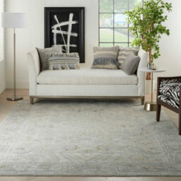 Light Grey Bordered Floral ,traditional Persian Rug For Bedroom & Living Room-119Cm X 180Cm - thumbnail 1