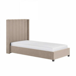 Flair Tiggy Single Ottoman Bed Beige Velvet - thumbnail 4