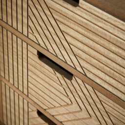 Home Source Mundesley 3 Drawer Bedside - thumbnail 3