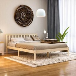 Lassic Vida Designs Milan Pine 5Ft King Size Wooden Bed Frame - Low Foot End - thumbnail 1