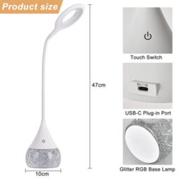 Harper Living Rgb Desk Lamp With Water Base & 7-Colour Changing, Touch Control Table Lamp, 3 Colour Temps & Dimmable - thumbnail 7