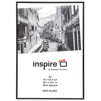 The House Nameplate Company The Photo Album Company Aluminium A2 (42X59Cm) Black Picture Poster Photo Frame Acrylic (Non-Glass) Paafa2Bblkx - image 1
