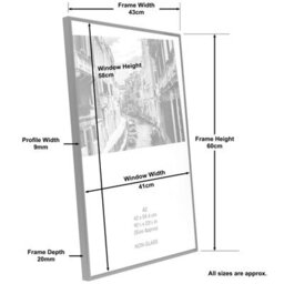 The House Nameplate Company The Photo Album Company Aluminium A2 (42X59Cm) Black Picture Poster Photo Frame Acrylic (Non-Glass) Paafa2Bblkx - thumbnail 5