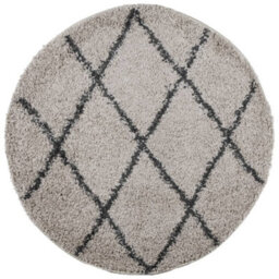 Berkfield Shaggy Rug Pamplona High Pile Modern Beige And Anthracite Size  120 Cm - thumbnail 2