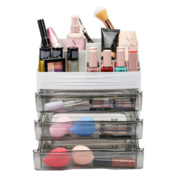Transparent Drawers-3 Drawers 13 Compartment Beauty Cosmetic Organiser Makeup Tray - thumbnail 5