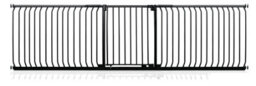 Safetots Elite Pressure Safety Gate, 271Cm - 280Cm, Matt Black, Pressure Fit Stair Gate - thumbnail 1