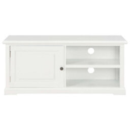 Berkfield Modern Tv Cabinet White 90X30X40 Cm Wood - thumbnail 3