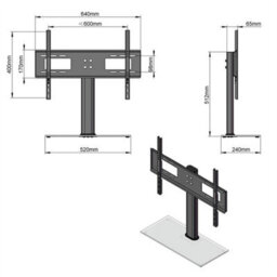 Universal Vesa Tv Stand Bracket Desktop Mount For 32-55 Inch Tv - thumbnail 5