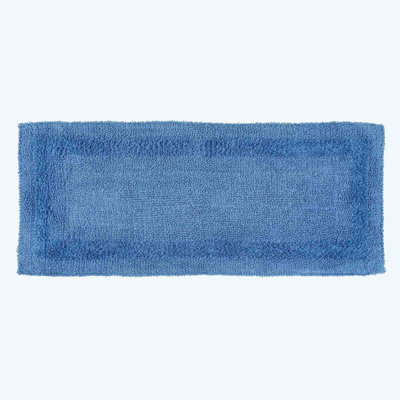 Homescapes Luxury Reversible Bath Mat Runner - Cobalt Blue - image 1