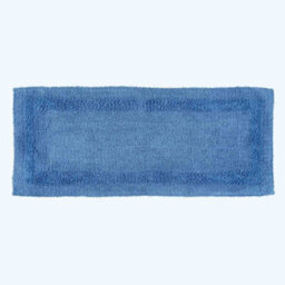 Homescapes Luxury Reversible Bath Mat Runner - Cobalt Blue - thumbnail 1