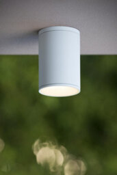 Lucide Tubix Outdoor Flush Ceiling Light White - thumbnail 3