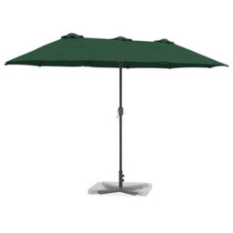 Berkfield Modern Garden Parasol Green Powder-Coated Steel - thumbnail 3