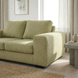 Abakus Direct Boston 3 Seater Sofa In Olive Green Basket Weave - thumbnail 4