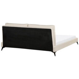 Beliani Bed Boucle Melle 180 X 200 Cm (Eu Super King) Beige - thumbnail 7