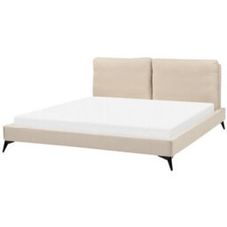 Beliani Bed Boucle Melle 180 X 200 Cm (Eu Super King) Beige - thumbnail 4