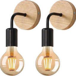 2 Pack Vintage Indoor Wall Lights Hallway Wall Lamp Living Room Modern Bedroom - thumbnail 1