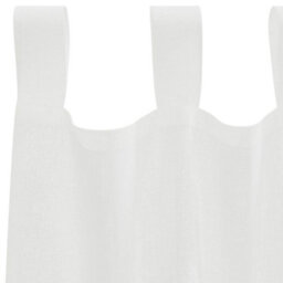 Berkfield Voile Curtains With Loops 2 Pcs White 140X260 Cm - thumbnail 5