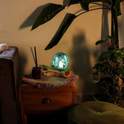 Emerald Crackle Driftglow Lamp Decorative Green Ambient Lighting - thumbnail 2