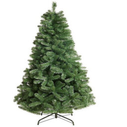 Uetian 5Ft Artificial Green Xmas Tree Small Spruce For Home Office Party Use 600 Pvc Tips Metal Stand No Decoration Added - thumbnail 2