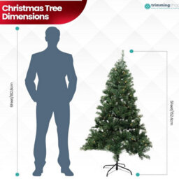 Uetian 5Ft Artificial Green Xmas Tree Small Spruce For Home Office Party Use 600 Pvc Tips Metal Stand No Decoration Added - thumbnail 7