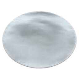 RugsX Modern Carpet Teddy New Dream 47 Circle Shaggy, Plush, Very Thick Silv  Circle 120 Cm - thumbnail 1