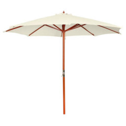 Berkfield Parasol 300X258 Cm Sand White
