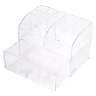 Urbn-Living 10-Compartment Clear Acrylic Makeup Organizer - image 1