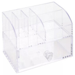 Urbn-Living 10-Compartment Clear Acrylic Makeup Organizer - thumbnail 4