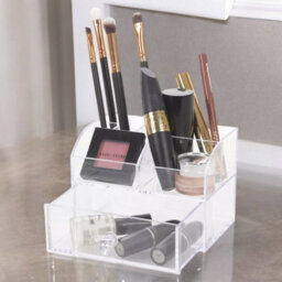Urbn-Living 10-Compartment Clear Acrylic Makeup Organizer - thumbnail 3