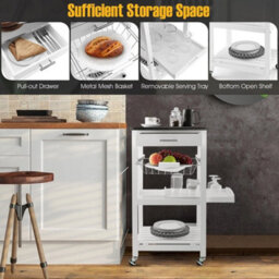 Wheeled Kitchen Storage Trolley Cart - thumbnail 6