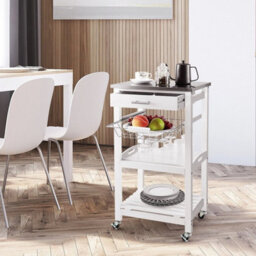 Wheeled Kitchen Storage Trolley Cart - thumbnail 3