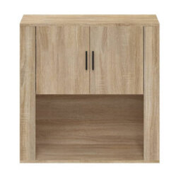 Berkfield Wall Cabinet Sonoma Oak 80X33X80 Cm Engineered Wood - thumbnail 3