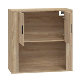 Berkfield Wall Cabinet Sonoma Oak 80X33X80 Cm Engineered Wood - thumbnail 4