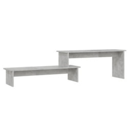 Berkfield Tv Cabinet Concrete Grey 180X30X43 Cm Engineered Wood - thumbnail 2