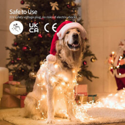 Shatchi 300 Warm White Leds Multifunction Timer Clear Cable Outdoor String Fairy Lights 30M - thumbnail 5